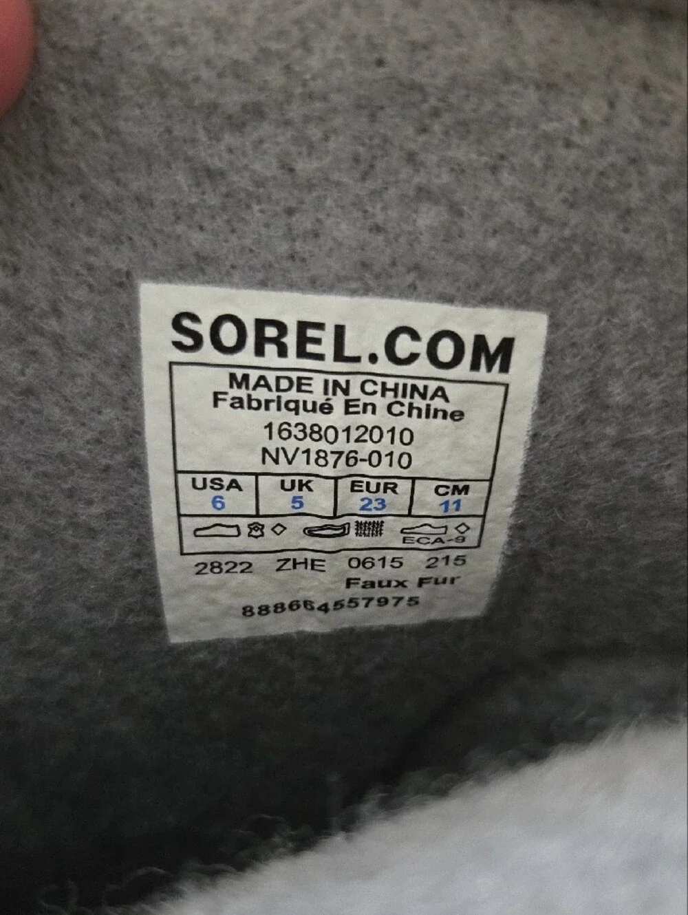 Sorel Kids Black Winter Boots with Cream Faux-Shearling Cuff